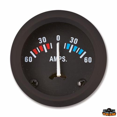 TREM ECO LINE AMPERMETRE.12V.SİYAH.60-60AMP