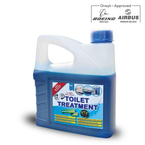 AKBA Kimya H-220 Konsantre Portatif Tuvalet Kimyasalı (Mavi Su) 3L